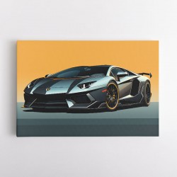 Lamborghini Aventador Sketch Wall Art