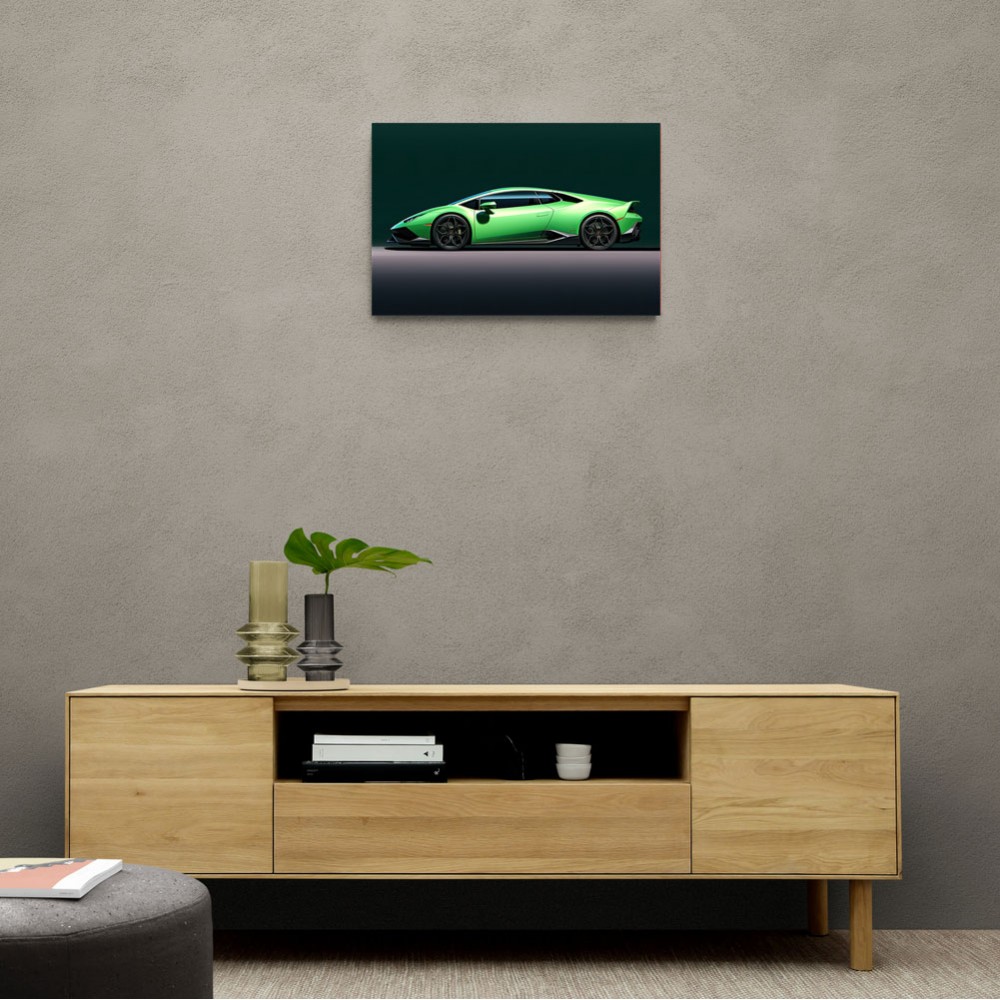 Lamborghini Huracan Green Wall Art