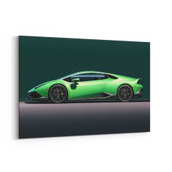 Lamborghini Huracan Green Wall Art