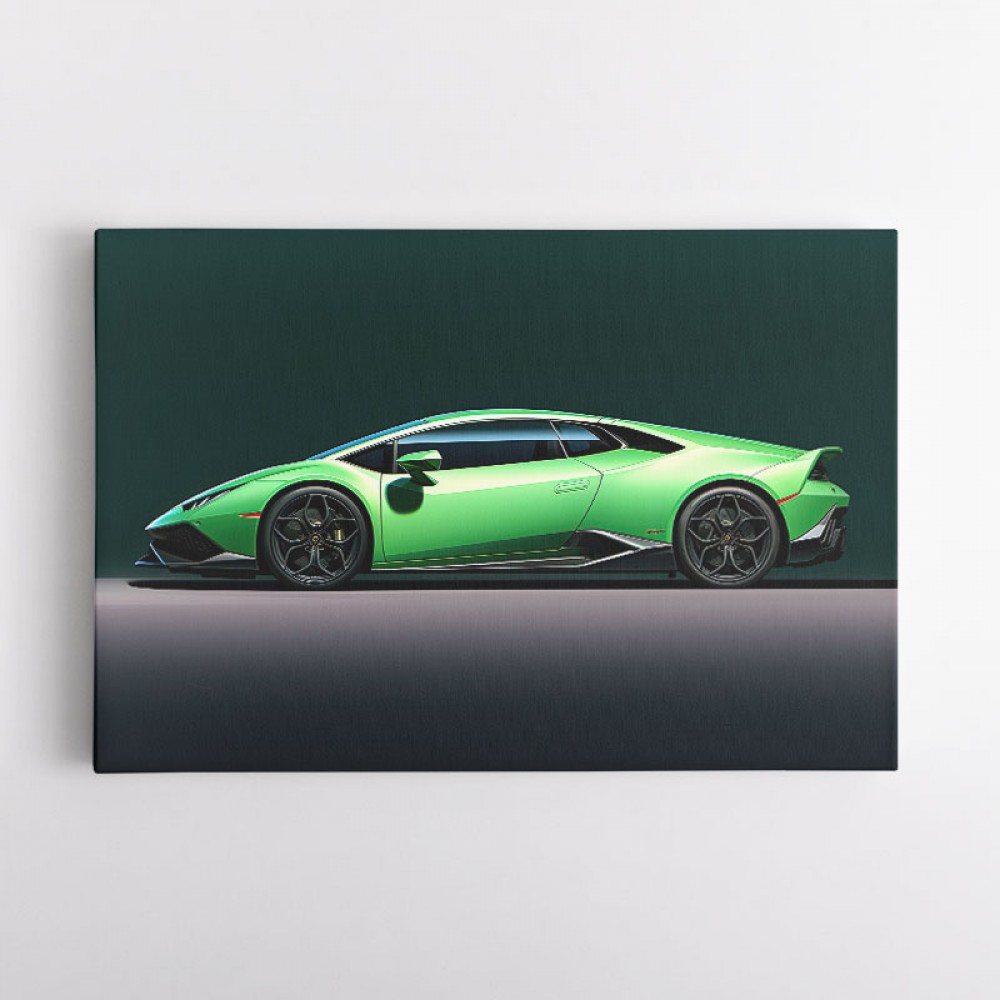 Lamborghini Huracan Green Wall Art