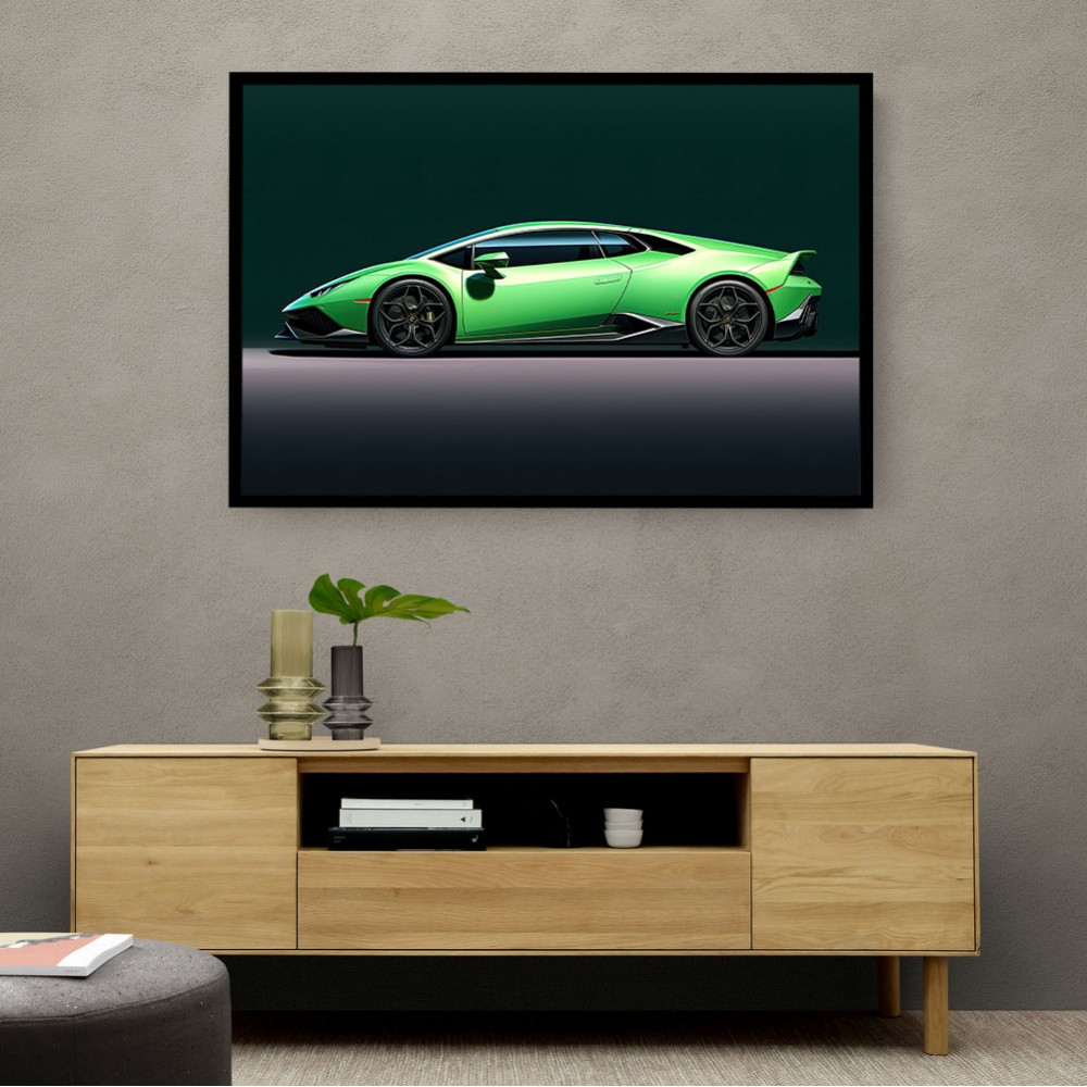 Lamborghini Huracan Green Wall Art