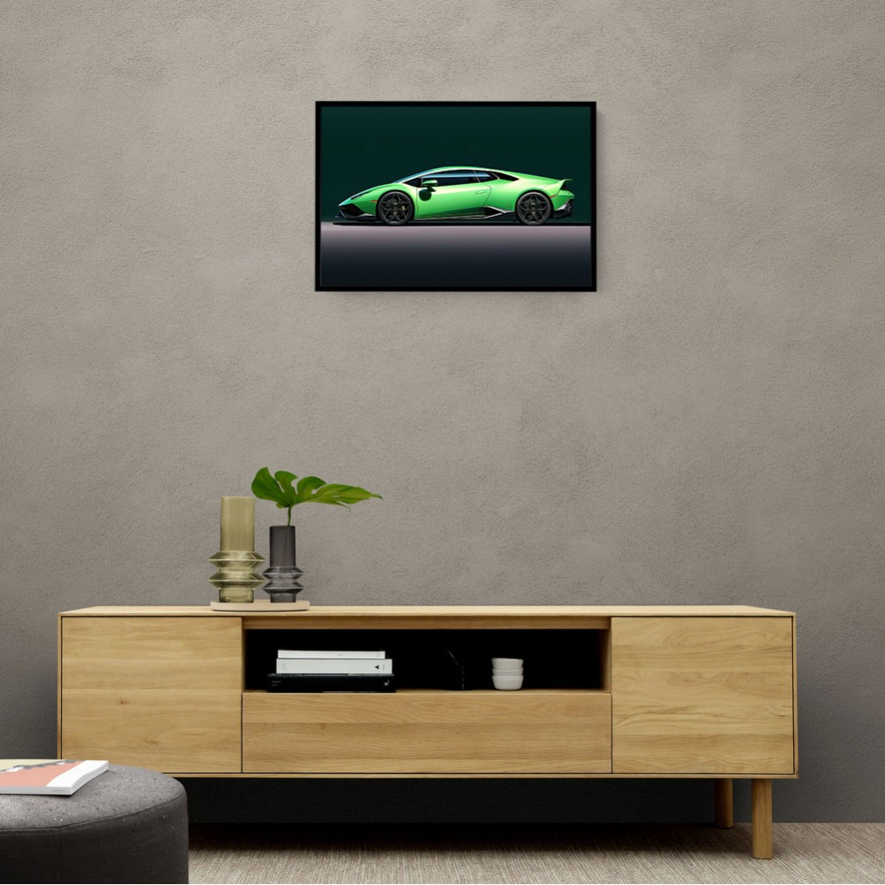 Lamborghini Huracan Green Wall Art