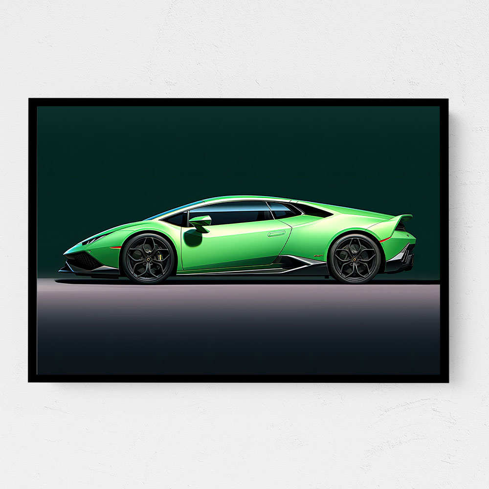 Lamborghini Huracan Green Wall Art