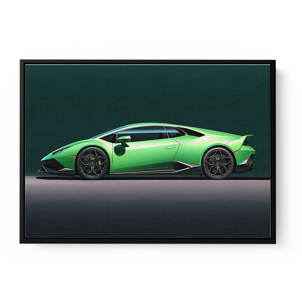 Lamborghini Huracan Green Wall Art