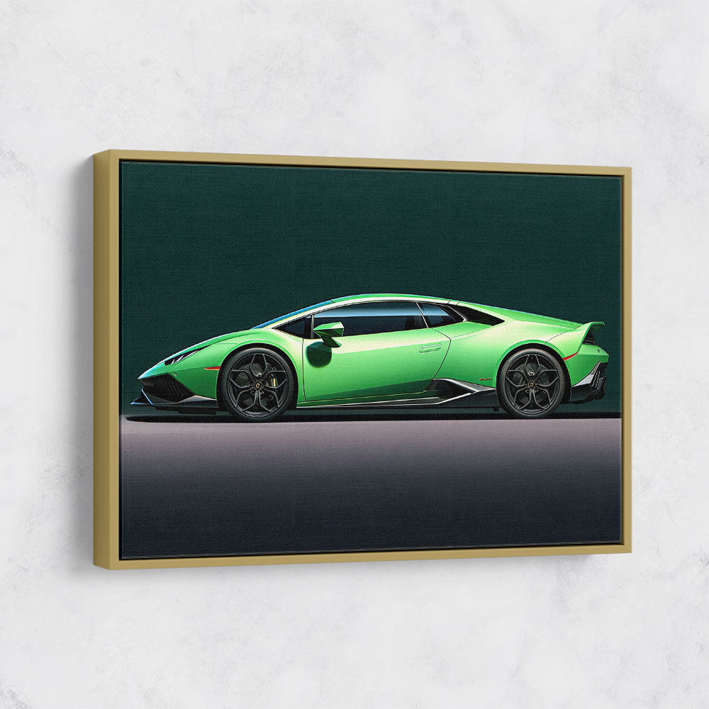 Lamborghini Huracan Green Wall Art