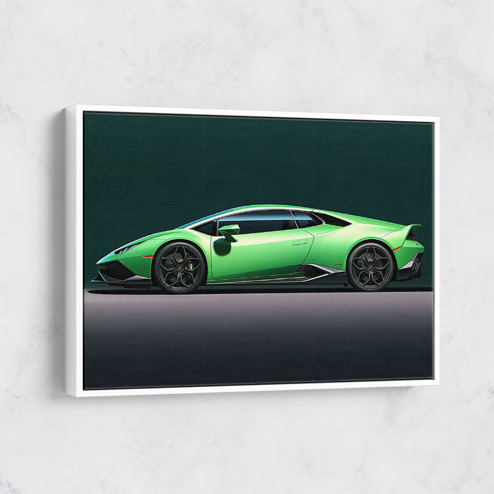 Lamborghini Huracan Green Wall Art