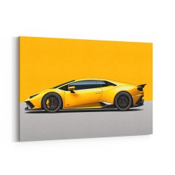 Lamborghini Huracan Yellow Wall Art