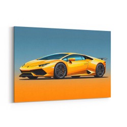 Lamborghini Huracan Yellow 1 Wall Art