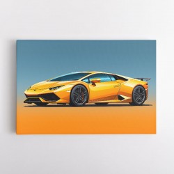 Lamborghini Huracan Yellow 1 Wall Art