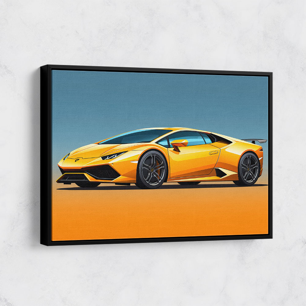 Lamborghini Huracan Yellow 1 Wall Art