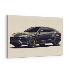 Urus Black Wall Art