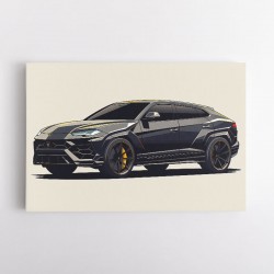 Urus Black Wall Art