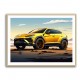 Lamborghini Urus Cartoon Style Wall Art