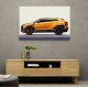 Lamborghini Urus Yellow Sketch Wall Art