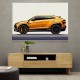 Lamborghini Urus Yellow Sketch Wall Art