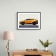 Lamborghini Urus Yellow Sketch Wall Art