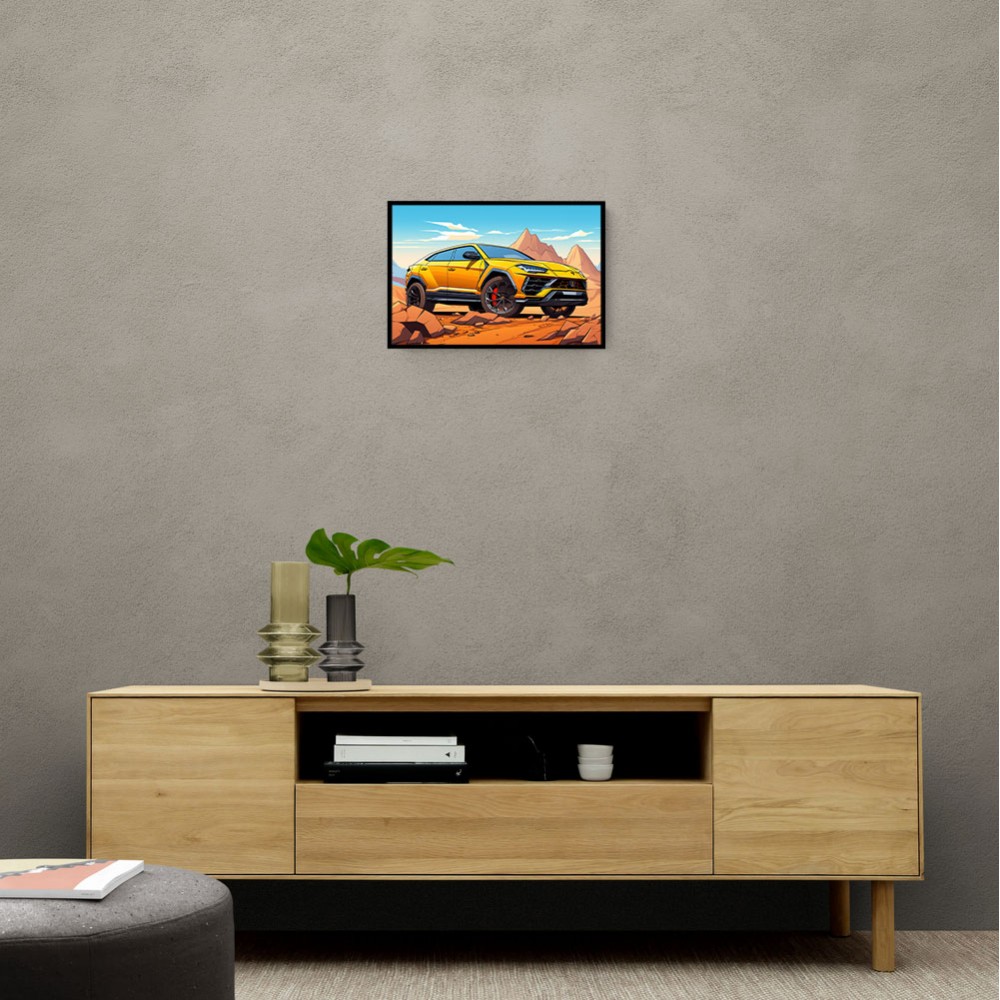 Lamborghini Urus Cartoon Style 2 Wall Art Lamborghini Urus Cartoon Style 2 Wall Art