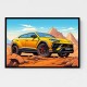 Lamborghini Urus Cartoon Style 2 Wall Art Lamborghini Urus Cartoon Style 2 Wall Art