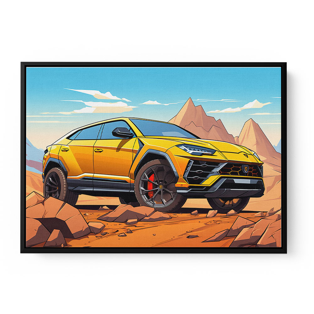 Lamborghini Urus Cartoon Style 2 Wall Art Lamborghini Urus Cartoon Style 2 Wall Art