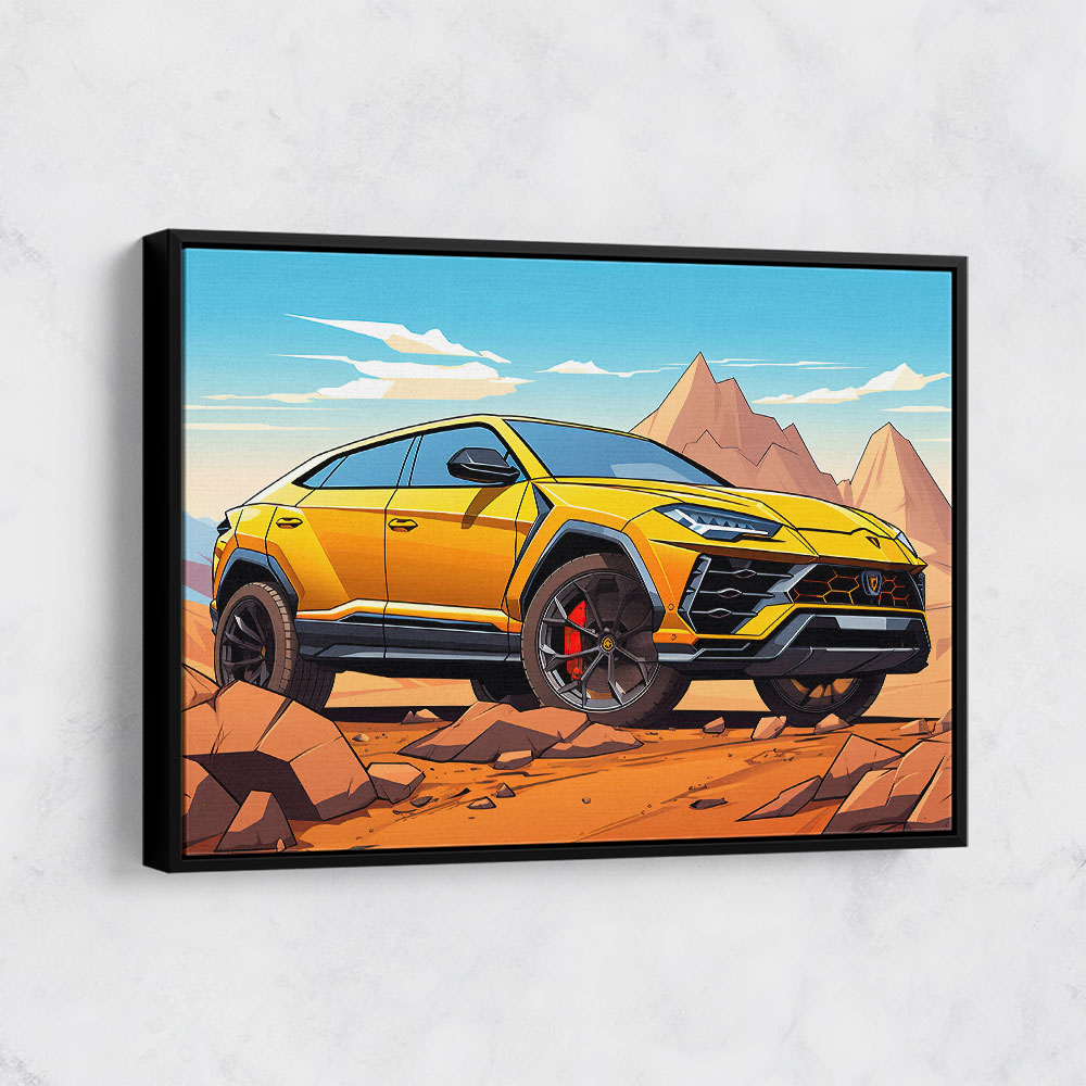 Lamborghini Urus Cartoon Style 2 Wall Art Lamborghini Urus Cartoon Style 2 Wall Art