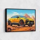 Lamborghini Urus Cartoon Style 2 Wall Art