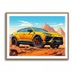 Lamborghini Urus Cartoon Style 2 Wall Art Lamborghini Urus Cartoon Style 2 Wall Art
