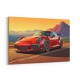 Red Porsche 911 GT3 RS Cartoon Style
