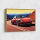 Red Porsche 911 Cartoon Style Red Porsche 911 Cartoon Style