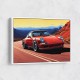 Red Porsche 911 Cartoon Style Red Porsche 911 Cartoon Style