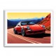 Red Porsche 911 Cartoon Style