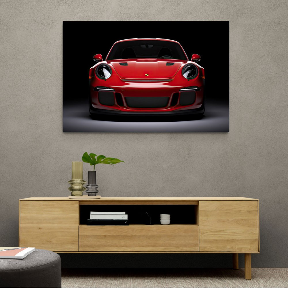 Red Porsche 911 GT3 Wall Art