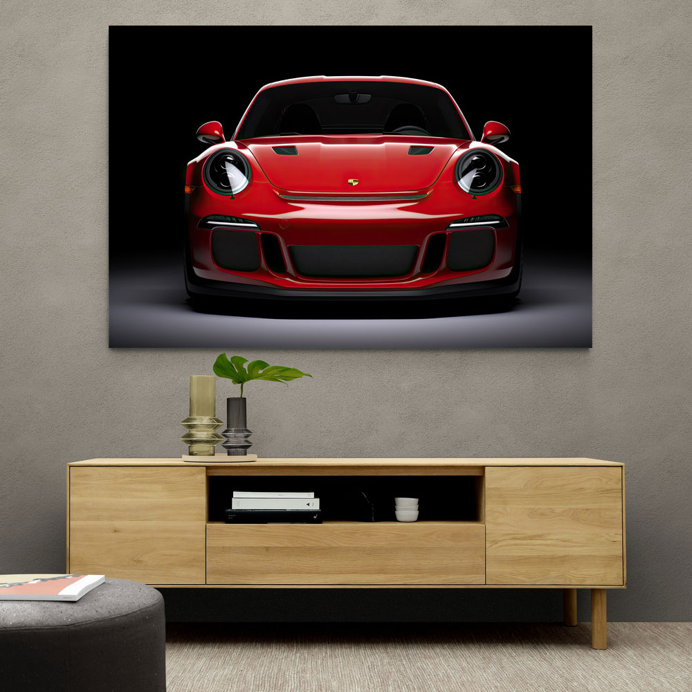 Red Porsche 911 GT3 Wall Art