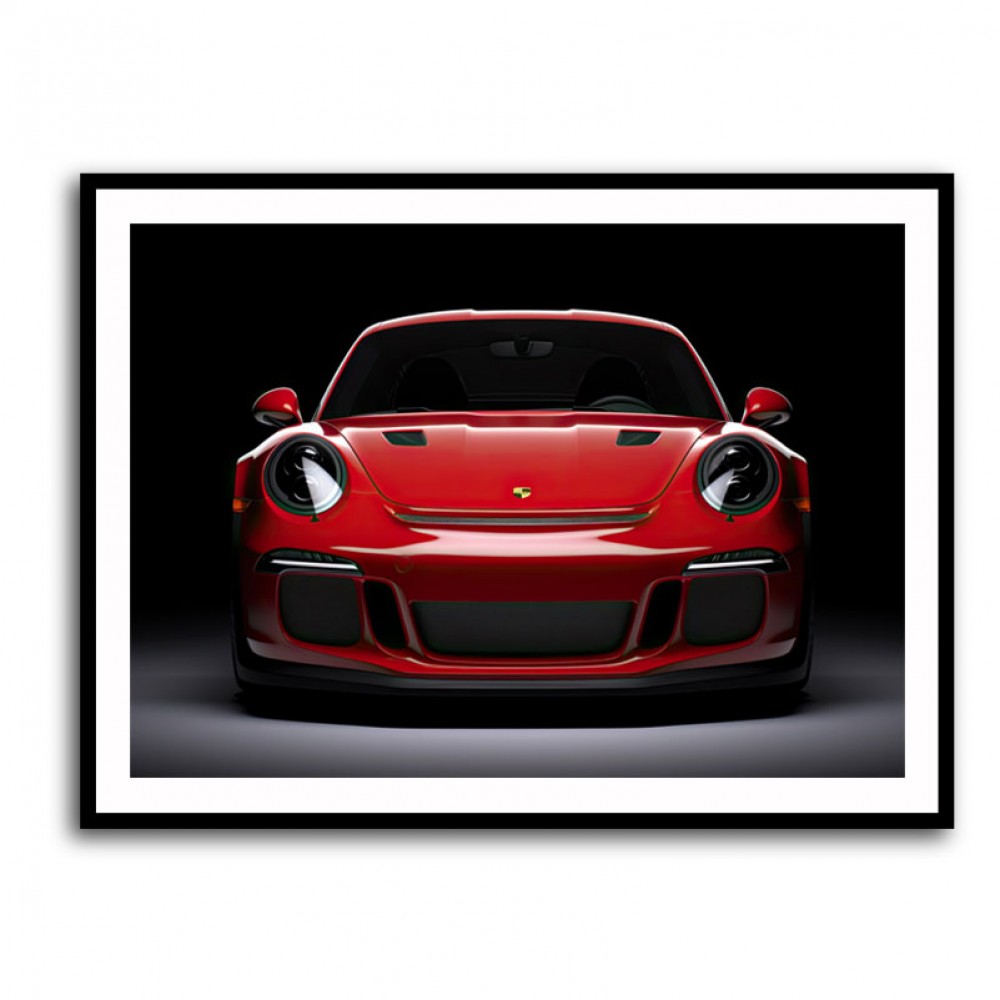 Red Porsche 911 GT3 Wall Art