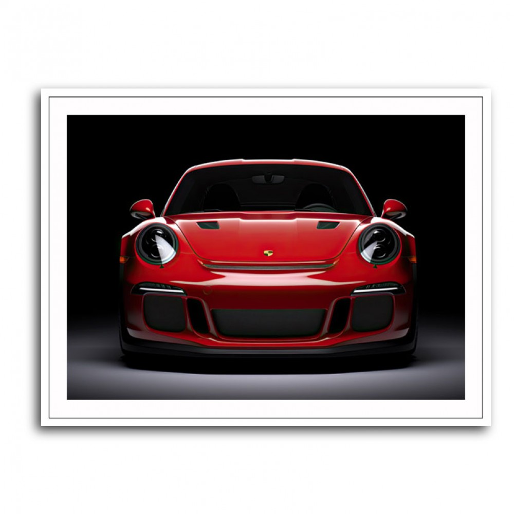 Red Porsche 911 GT3 Wall Art