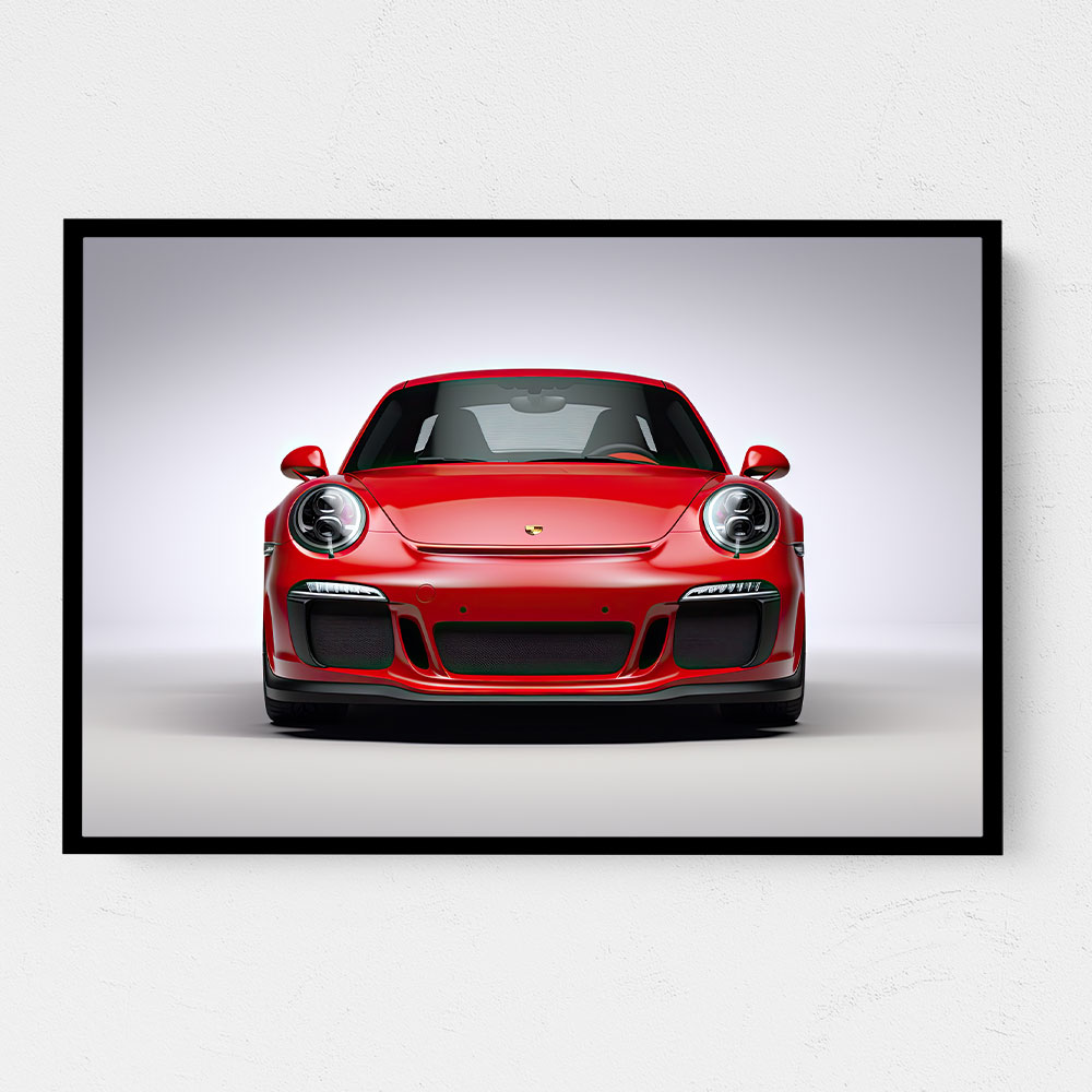 Red Porsche 911 GT3 Wall Art