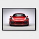 Red Porsche 911 GT3 Wall Art