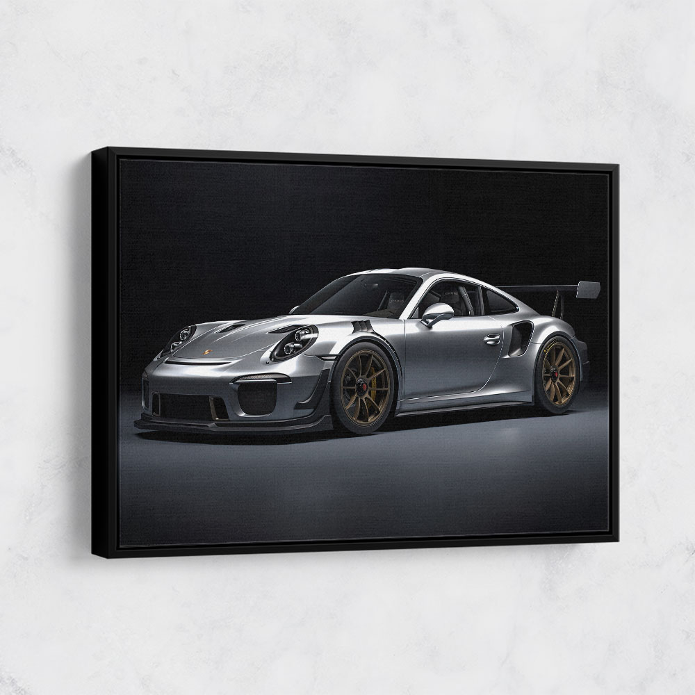 Porsche 911 GT2 Silver Wall Art Porsche 911 GT2 Silver Wall Art
