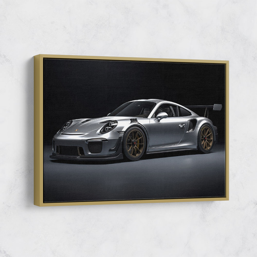 Porsche 911 GT2 Silver Wall Art