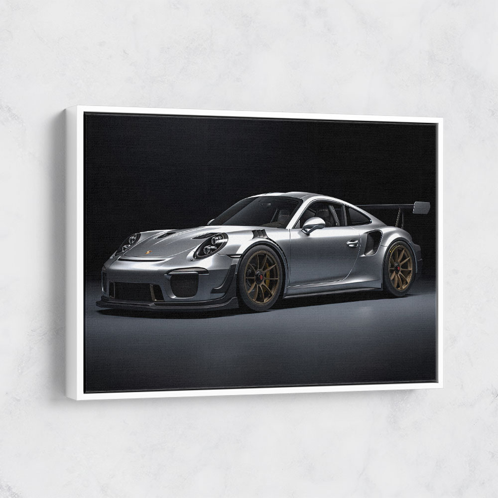 Porsche 911 GT2 Silver Wall Art Porsche 911 GT2 Silver Wall Art
