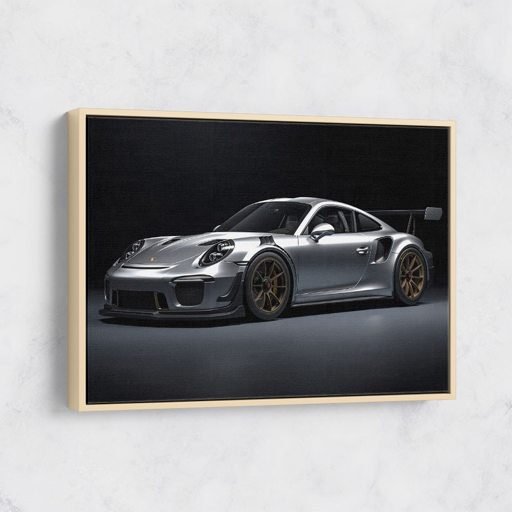 Porsche 911 GT2 Silver Wall Art