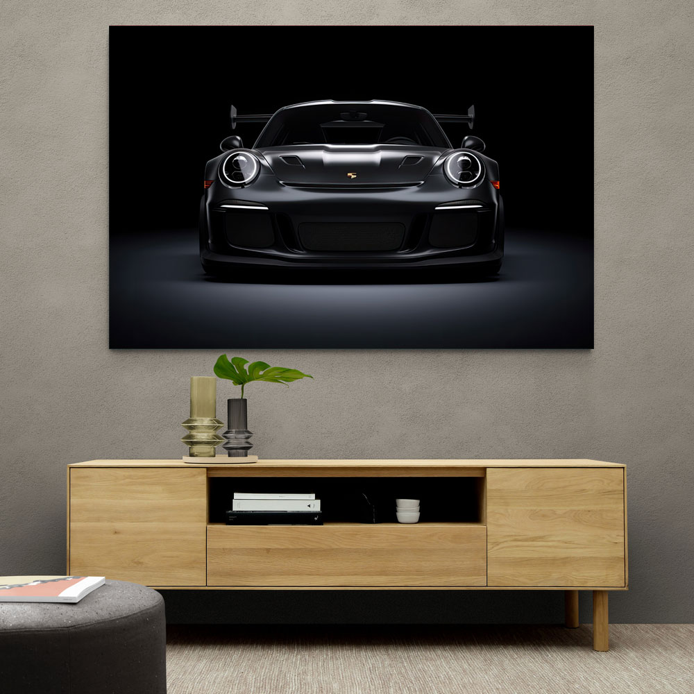 Porsche 911 GT3 RS Black Wall Art