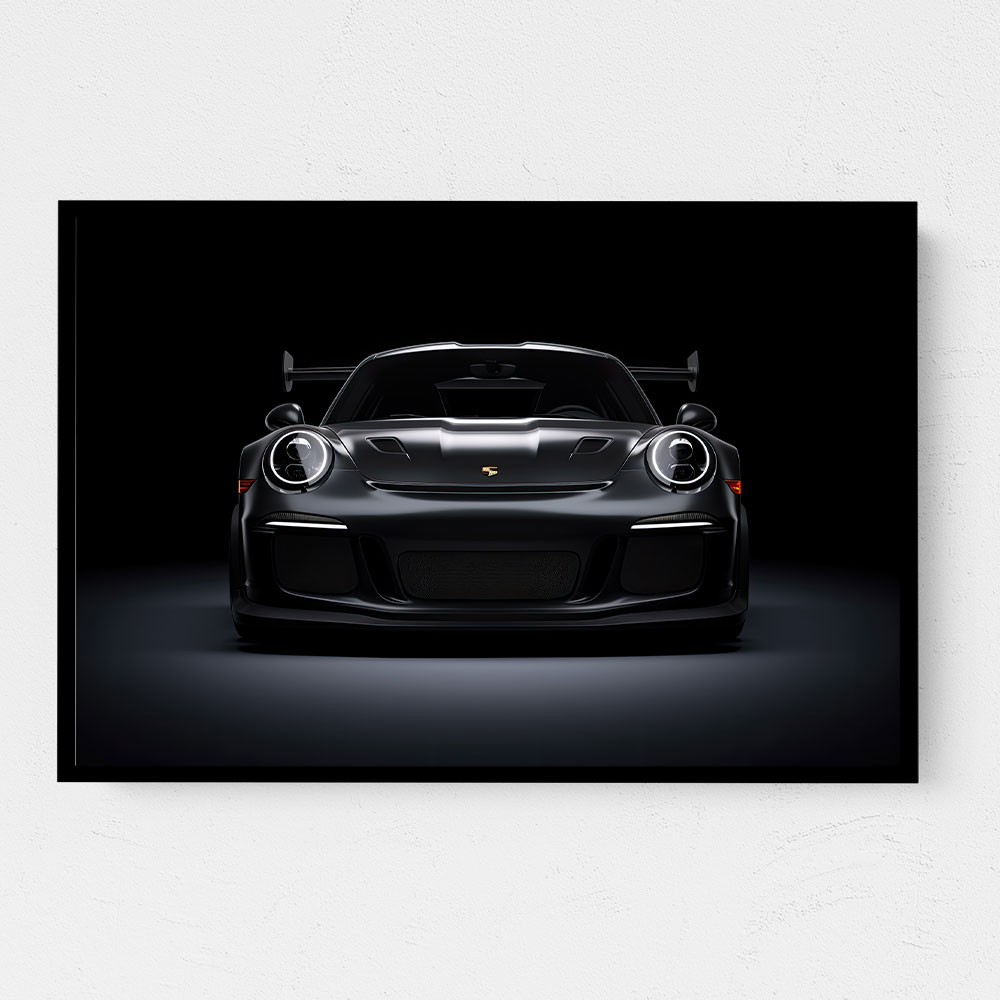 Porsche 911 GT3 RS Black Wall Art