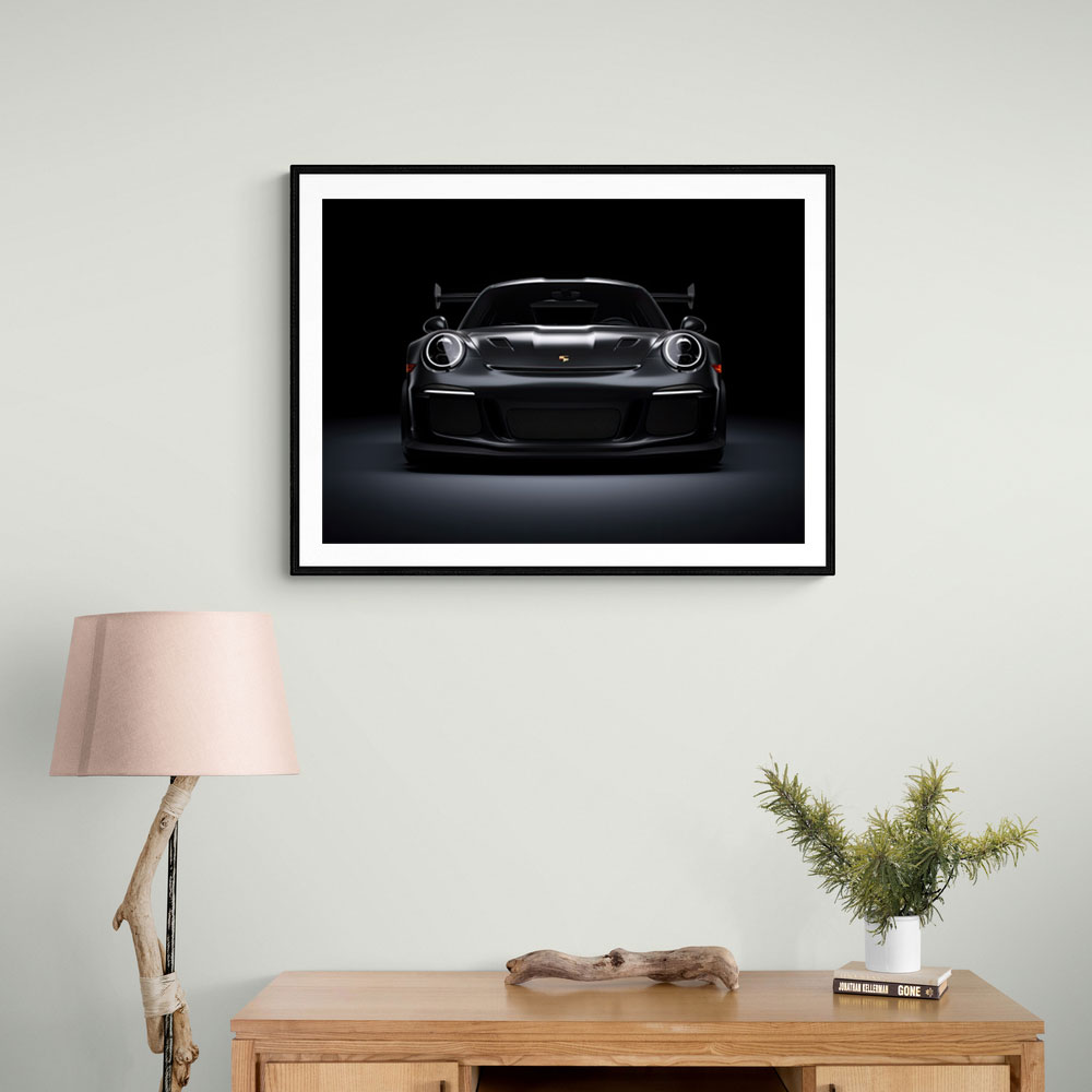 Porsche 911 GT3 RS Black Wall Art Porsche 911 GT3 RS Black Wall Art