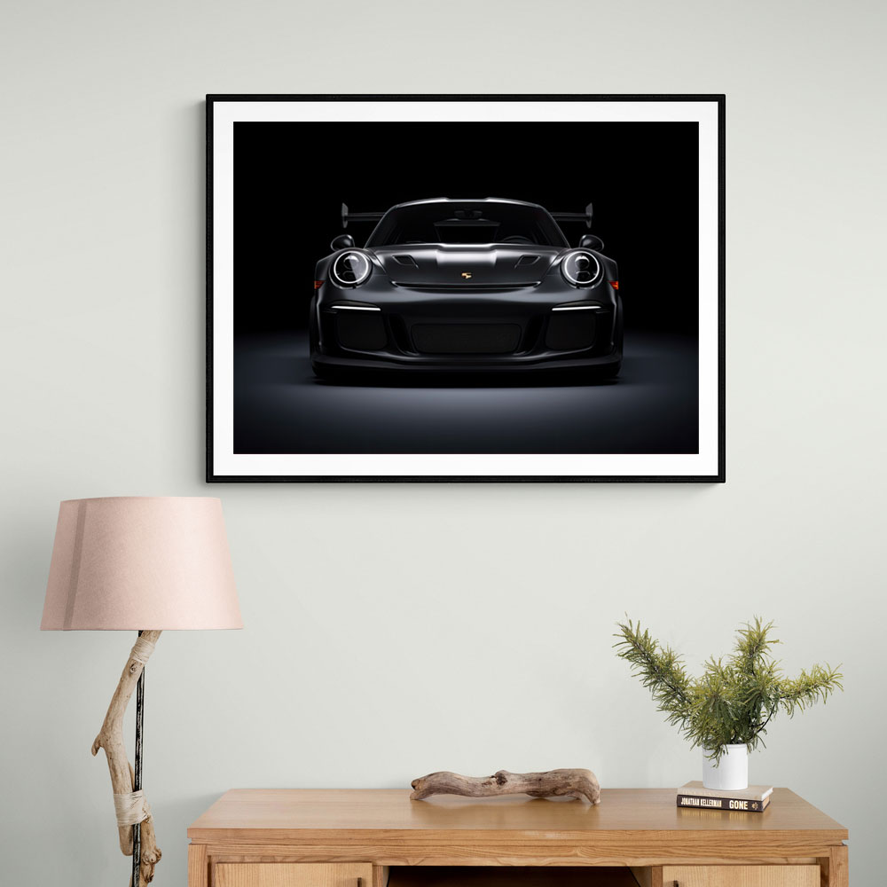 Porsche 911 GT3 RS Black Wall Art Porsche 911 GT3 RS Black Wall Art
