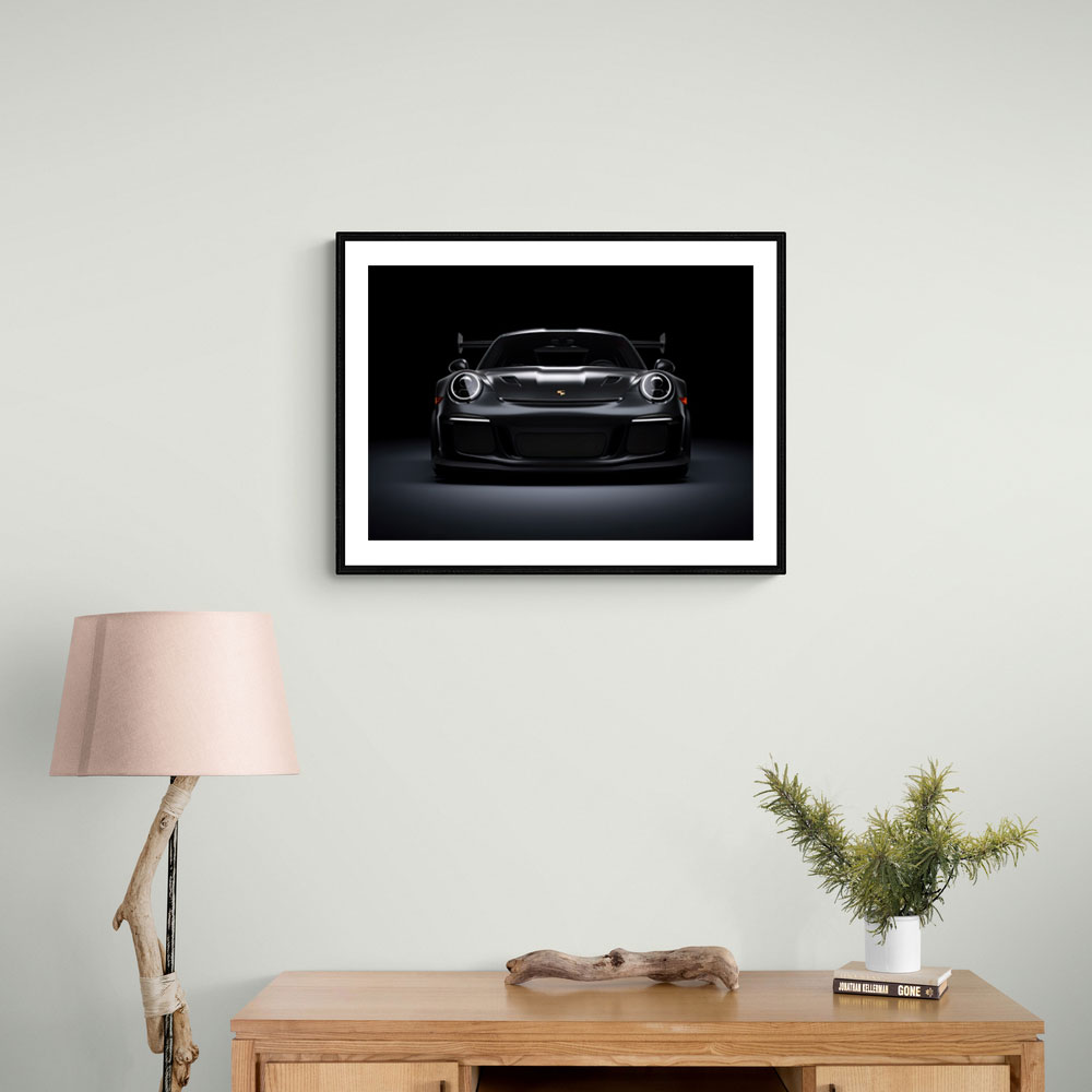 Porsche 911 GT3 RS Black Wall Art Porsche 911 GT3 RS Black Wall Art