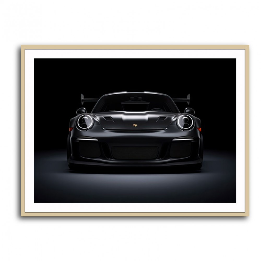 Porsche 911 GT3 RS Black Wall Art Porsche 911 GT3 RS Black Wall Art