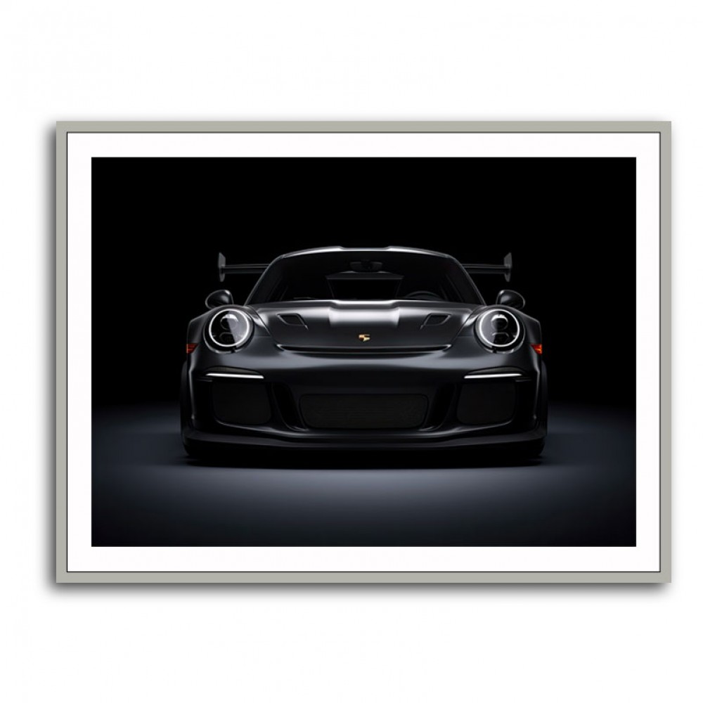 Porsche 911 GT3 RS Black Wall Art