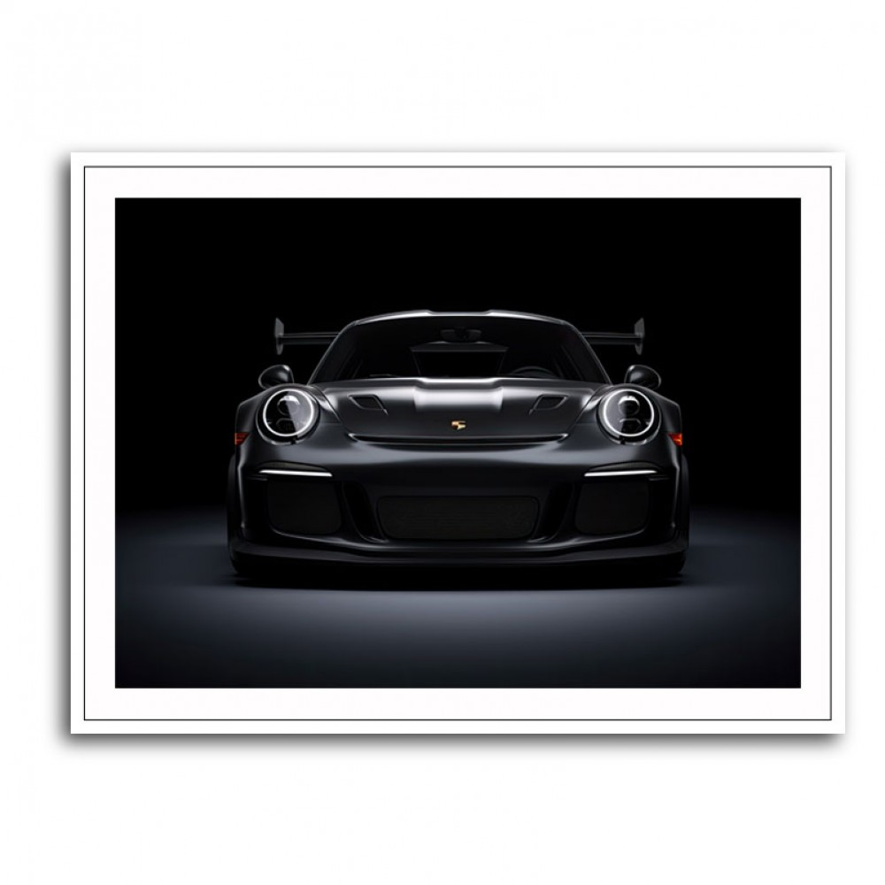 Porsche 911 GT3 RS Black Wall Art