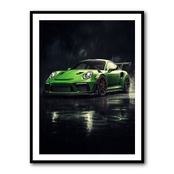 Green Porsche 911 GT3 