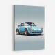 Porsche 911 Blue Retro